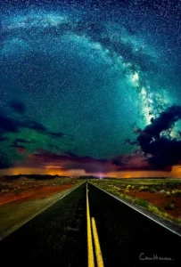 Milky Way photo taken at Moki Dugway - 2 Hrs south of Entrada by Cam Marcus, owner Entrada 417 and Entrada 611. 