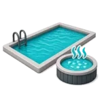 Stylized icon of the Entrada at Moab community swimming pool and year-round hot tub.