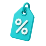 Turquoise price tag icon representing direct booking savings at MoabBound.com.