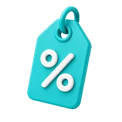 Turquoise price tag icon representing direct booking savings at MoabBound.com.
